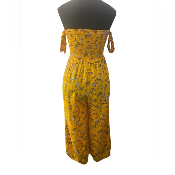 Cotton-on Yellow Floral Romper GUC XXS/PPP - Picture 2 of 4